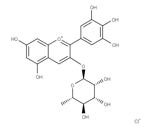 Delphinidin-3-O-rhamnoside chloride
